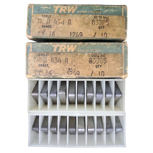 TRW Carbide Turning Insert Cutting 20 Piece New 83985 CY16 TNMR 434A Wendt Sonis - Picture 2 of 6